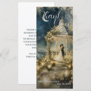 Cartes de remerciement de mariage pour jardin roma