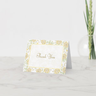Cartes de remerciement de mariage Rose Jaune
