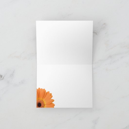 Cartes de remerciement de mariage rustique Daisy O (Intérieur)