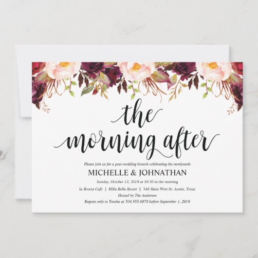 Cartes de Remerciement de Mariage Rustique de Bour (Devant)