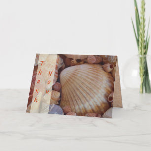 Cartes de remerciement de mariage sur la plage