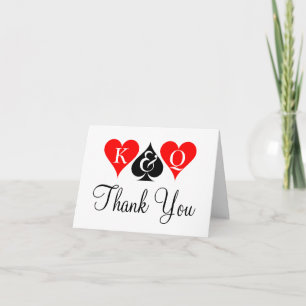 Cartes de remerciement de mariage sur le thème de