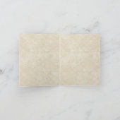 Cartes de remerciement de mariage vintage Paon & E (Intérieur)