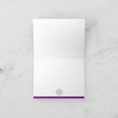 Cartes de remerciement de mariage violet (Intérieur)