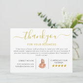 Cartes de remerciement de pendaison de crémaillère (Debout devant)