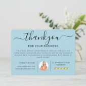 Cartes de remerciement de pendaison de crémaillère (Debout devant)