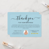 Cartes de remerciement de pendaison de crémaillère (Devant/Arrière en situation)