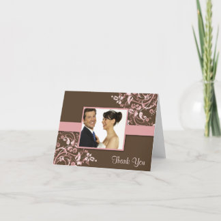 Cartes de remerciement de photo de mariage