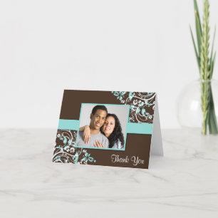 Cartes de remerciement de photo de mariage