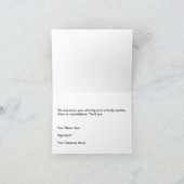 Cartes de remerciement de recommandation d'affaire (Intérieur)