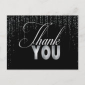 Cartes de remerciement de retraite argentées (Dos)