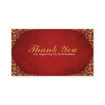 Cartes de remerciement de style vintage – Notes mi