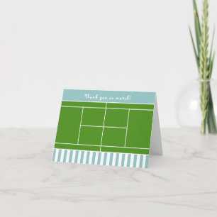 Cartes de remerciement de tennis