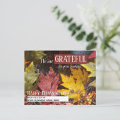 Cartes de remerciement de Thanksgiving pour les pe (Debout devant)