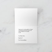 Cartes de remerciement des clients de l'avocat cla (Intérieur)