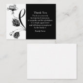 Cartes de remerciement des fleurs japonaises (Devant / Derrière)