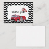 Cartes de remerciement des pompiers (Devant / Derrière)