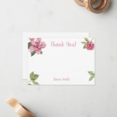 Cartes de remerciement - douche de mariée, cartes (Devant/Arrière en situation)