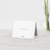 Cartes de remerciement dramatiques orchidée noir e (Dos)