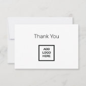 Cartes de remerciement du logo de l'entreprise Bud (Devant)