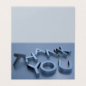 Cartes de Remerciement Dusty Blue moderne Pack de (Outside Unfolded)