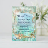 Cartes de remerciement Elegant Enchanted Sea Beach (Debout devant)