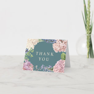 Cartes de remerciement Élégantes Hortensias