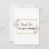 Cartes de remerciement élément d'eucalyptus aquare (Devant)