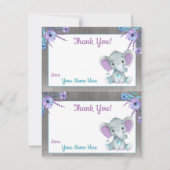 Cartes de remerciement éléphant arachide 2 PAGE Vi (Devant)