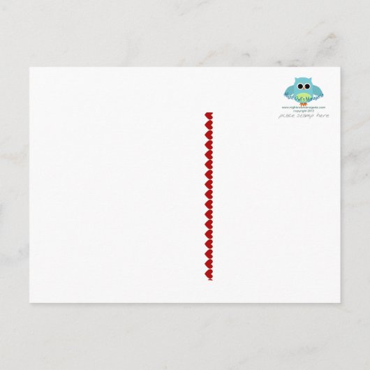 Cartes de remerciement éléphants en rose (Dos)