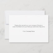 Cartes de remerciement en gros tendance (Dos)