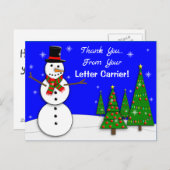 Cartes de remerciement FACTEUR  (Devant / Derrière)