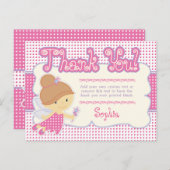 Cartes de remerciement fée (Devant / Derrière)