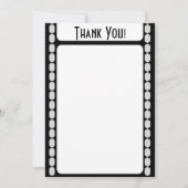 Cartes de remerciement Film Strip (Dos)