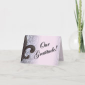 cartes de remerciement "fleur de lis en fer" indig (Devant)