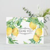 Cartes de Remerciement Fleurales Horizontales au C (Debout devant)