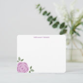 Cartes de remerciement florales à la lavande (Debout devant)