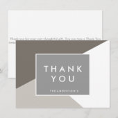 Cartes de Remerciement Forme Moderne | CARTES DE R (Devant / Derrière)