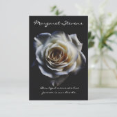 Cartes de remerciement funéraire | Belle floraison (Debout devant)