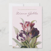 Cartes de remerciement funéraire | Belles tulipes (Devant)