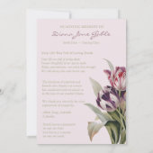 Cartes de remerciement funéraire | Belles tulipes (Dos)