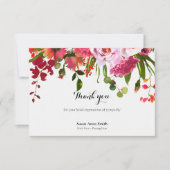 Cartes de remerciement funéraire | Blush & Coral (Devant)