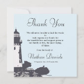 Cartes de remerciement funéraire du phare (Devant)