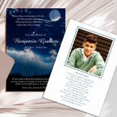 Cartes de remerciement funéraire | Étoiles céleste