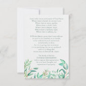 Cartes de remerciement funéraire | Eucalyptus 1 (Dos)