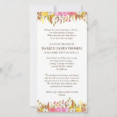 Cartes de remerciement funéraire | Flore élégante  (Devant)