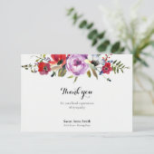 Cartes de remerciement funéraire | Flore forestièr (Debout devant)