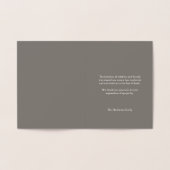 Cartes de remerciement funéraire | Huile d'argent (Intérieur)