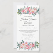 Cartes de remerciement funéraire | Jardin parfumé  (Devant)