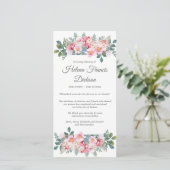 Cartes de remerciement funéraire | Jardin parfumé  (Debout devant)